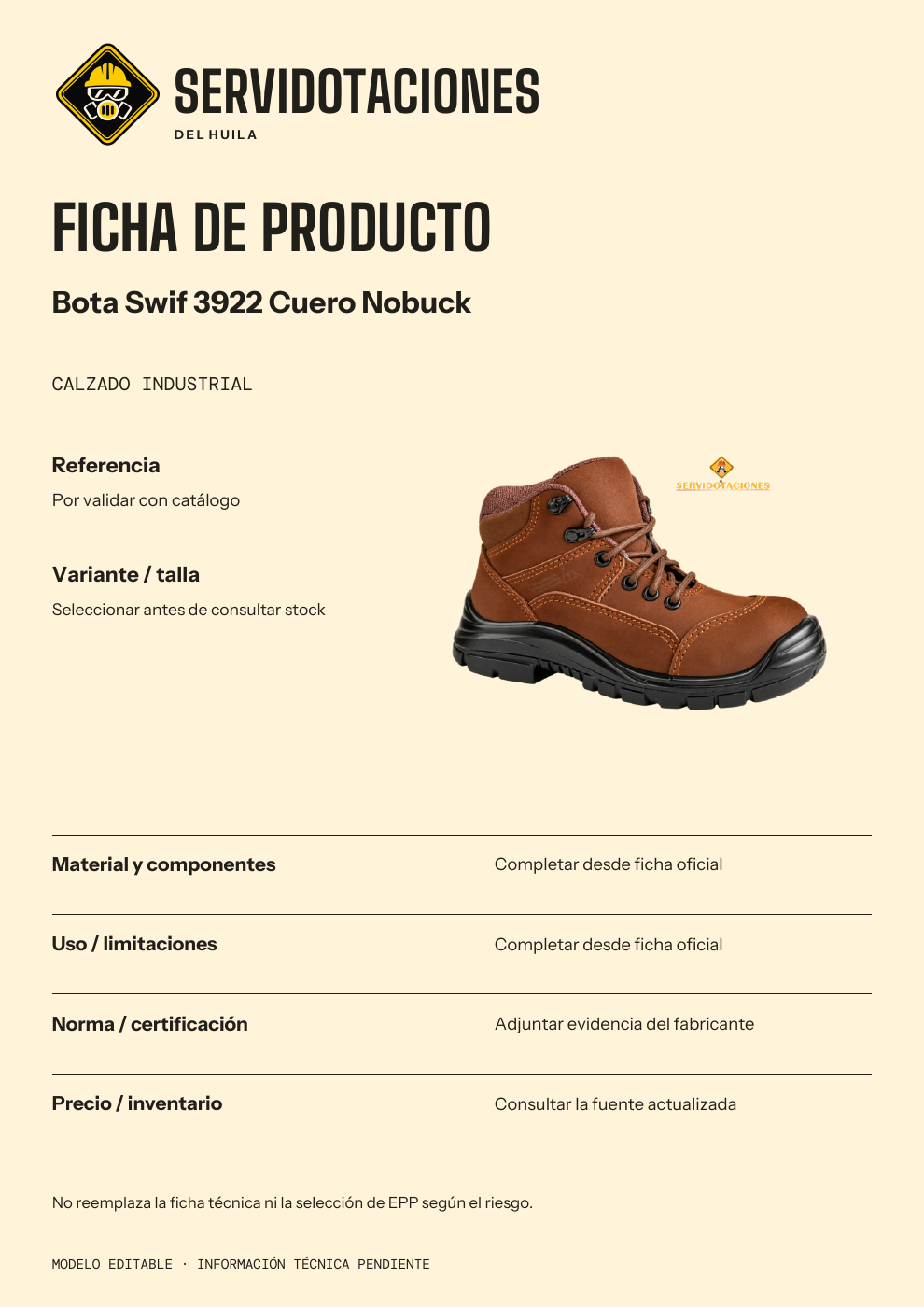 Oficio cercano · Ficha de producto