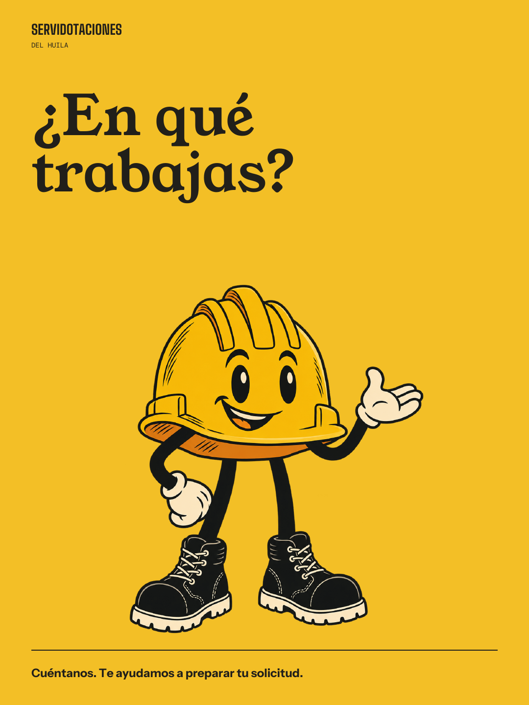Oficio cercano · Personaje y pregunta