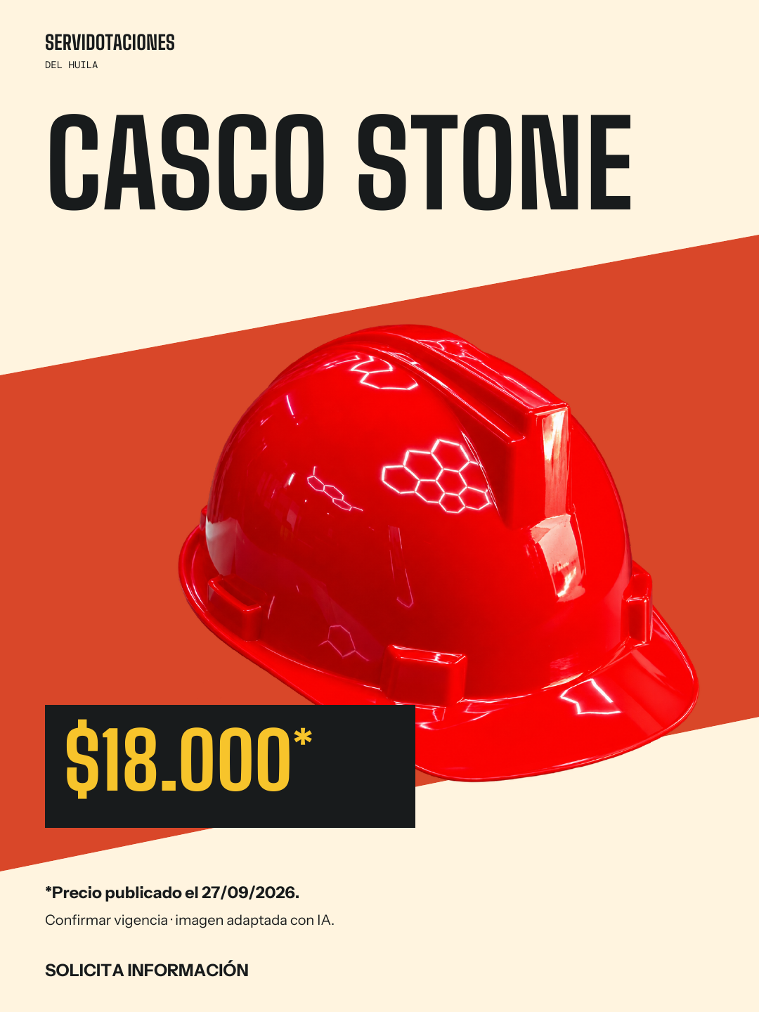 Paso firme · Promoción casco Stone