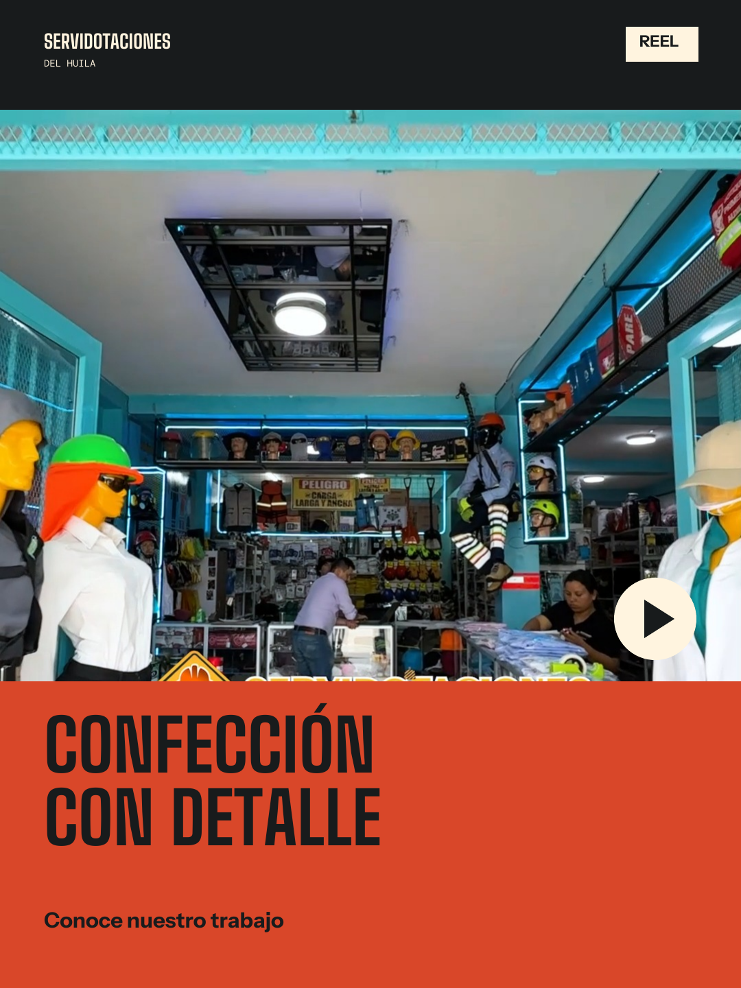 Paso firme · Portada de reel: confección