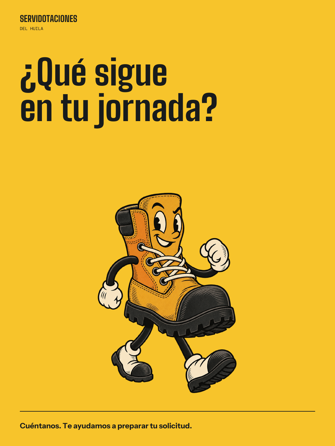 Paso firme · Personaje y pregunta