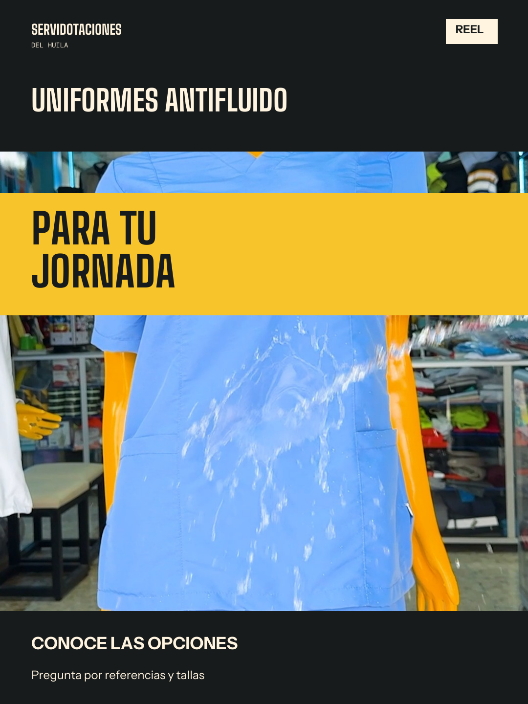 Paso firme · Uniformes antifluido