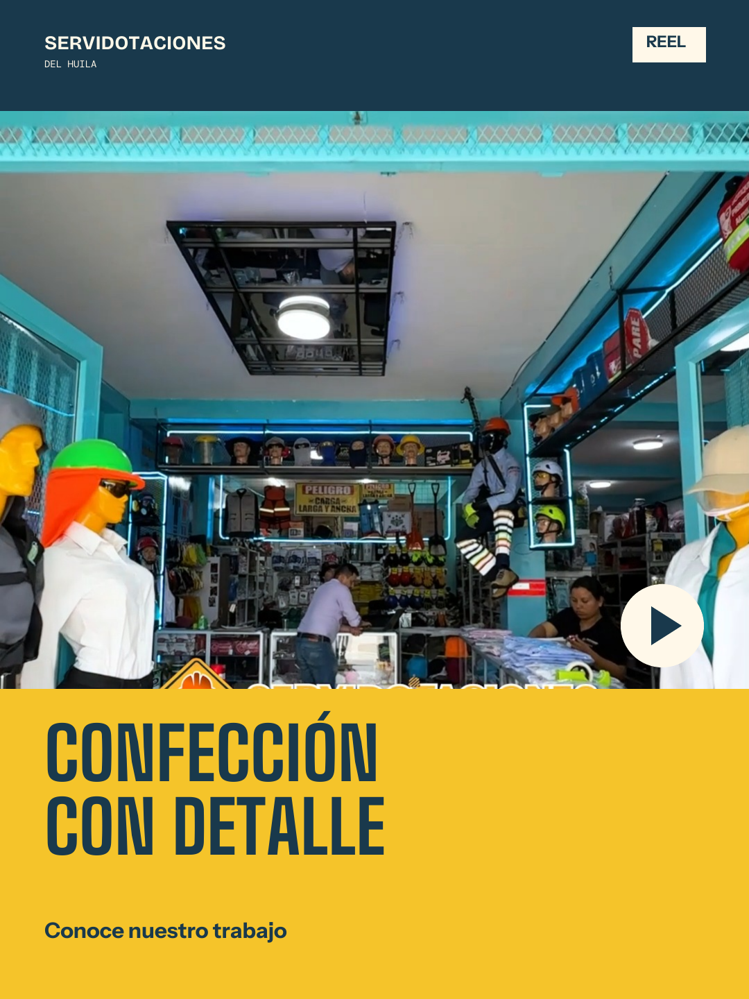Manos a la obra · Portada de reel: confección
