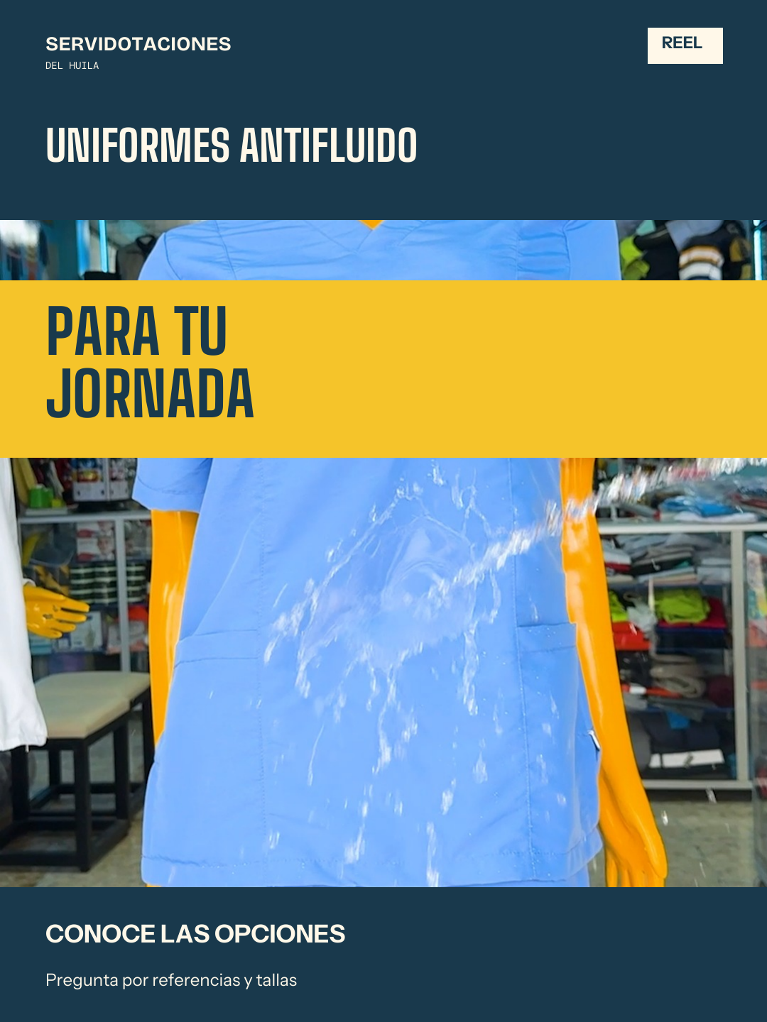 Manos a la obra · Uniformes antifluido
