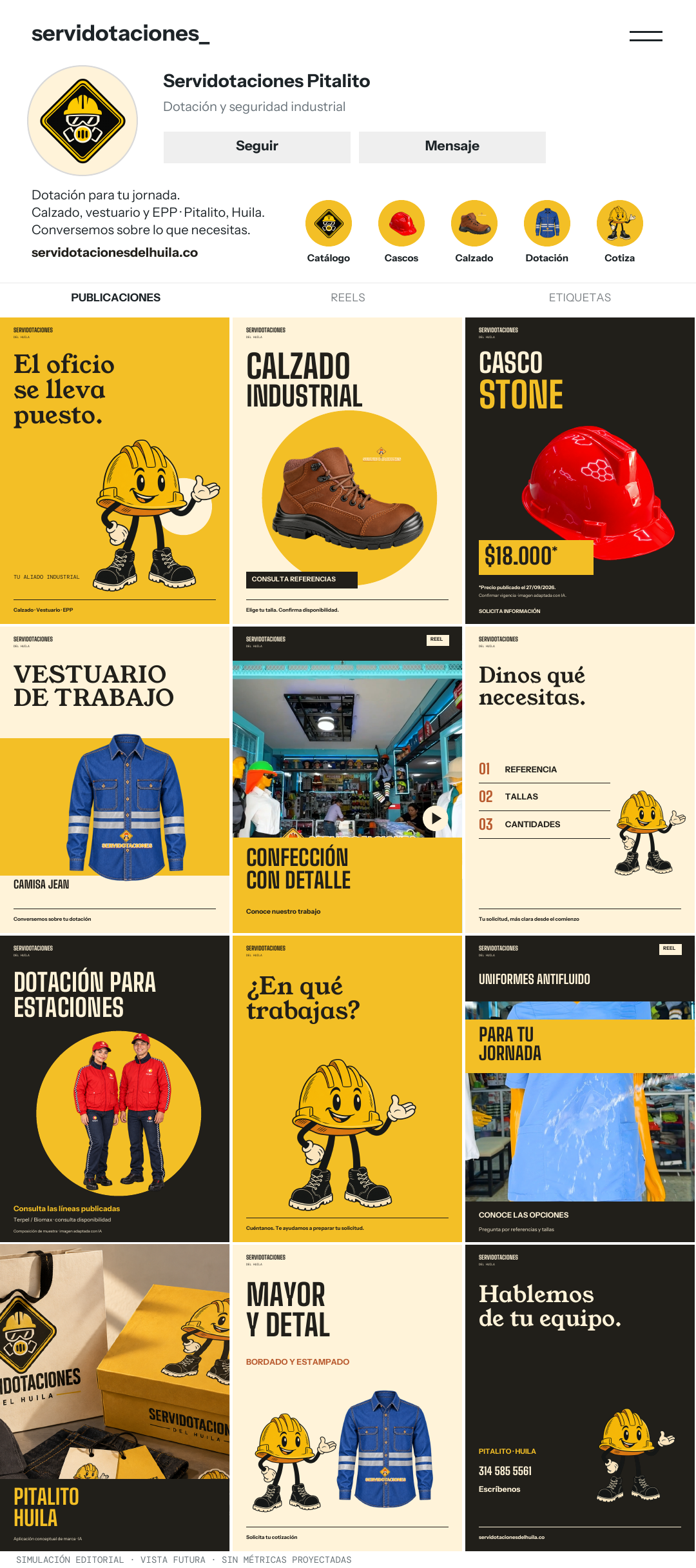 Instagram anterior de la ruta 01