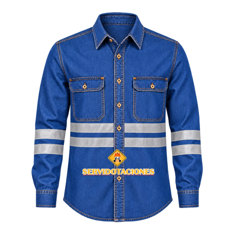 Camisa jean reflectiva, foto del catálogo